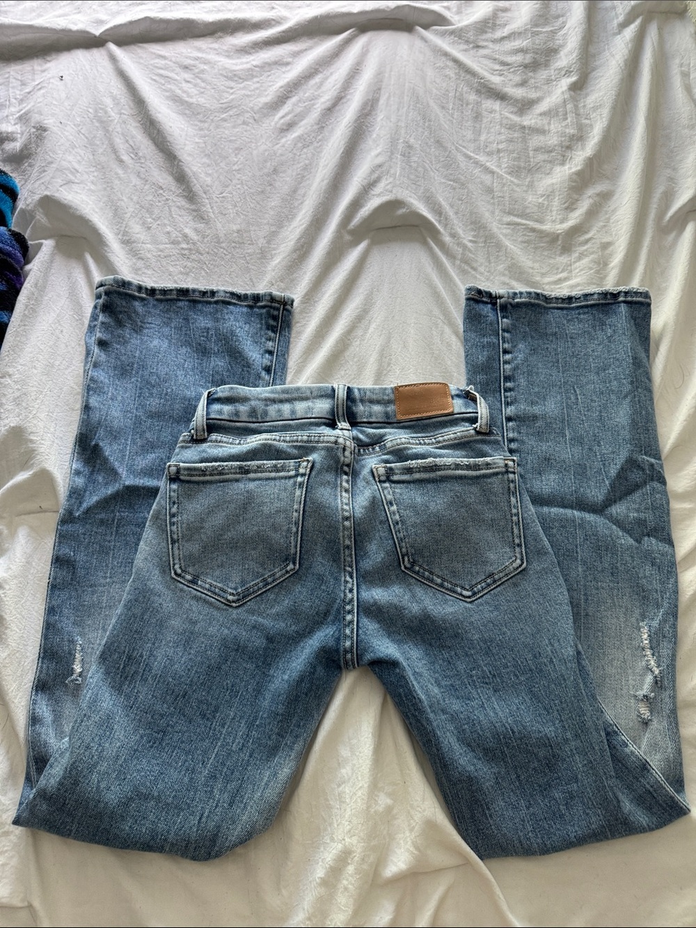 BKE Women's Light Blue Flare Jeans - Picture 3 of 3